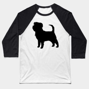 Affenpinscher Silhouette(s) Baseball T-Shirt